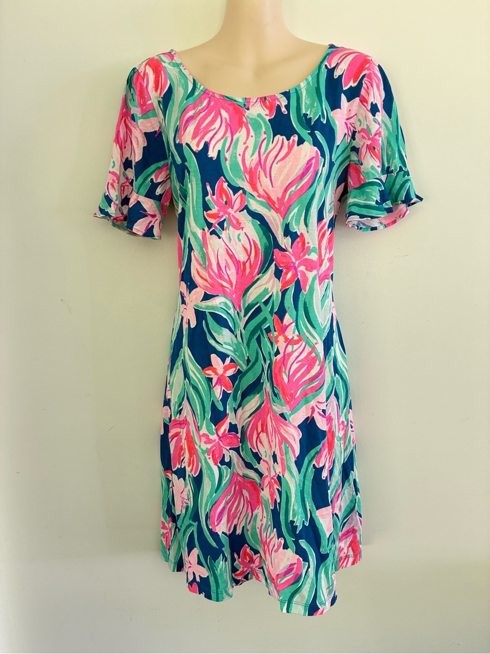 Lilly Pulitzer Mellorie Dress Vibrant Tropical Floral Dream A Little Dream M